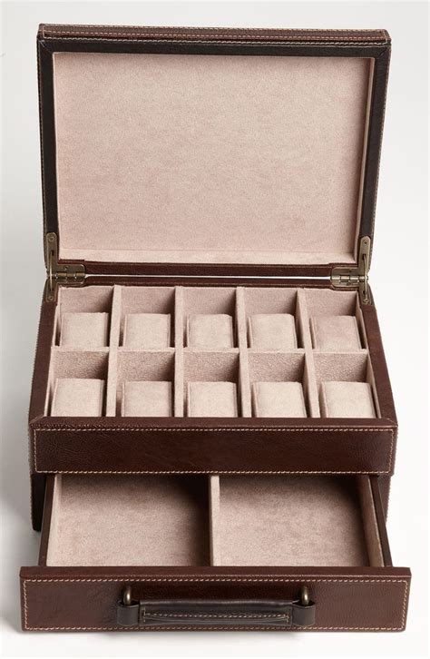 fossil watch metal box|fossil 10 piece watch box.